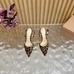 Pointed Toe Heeled Sandal | 2025 | Calfskin · Lambskin | 8.5cm Heel