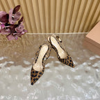 Pointed Toe Heeled Sandal | 2025 | Calfskin · Lambskin | 8.5cm Heel