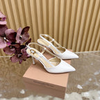 Pointed Toe Heeled Sandal | 2025 | Calfskin · Lambskin | 8.5cm Heel
