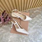 Pointed Toe Heeled Sandal | 2025 | Calfskin · Lambskin | 8.5cm Heel