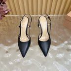 Pointed Toe Heeled Sandal | 2025 | Calfskin · Lambskin | 8.5cm Heel