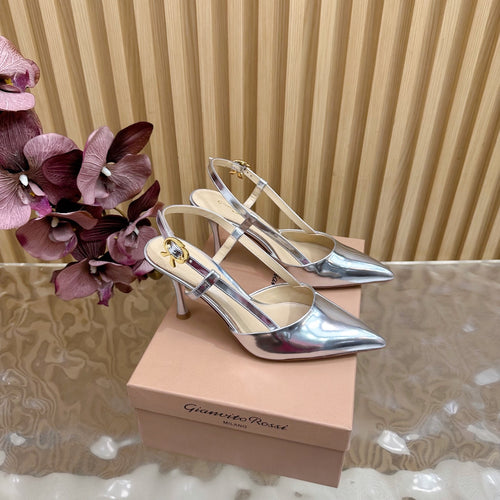 Pointed Toe Heeled Sandal | 2025 | Calfskin · Lambskin | 8.5cm Heel