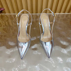 Pointed Toe Heeled Sandal | 2025 | Calfskin · Lambskin | 8.5cm Heel