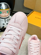 Thick Sole Logo Sneakers | Unisex Couple Style | Calfskin Leather