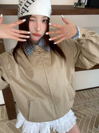 Faux Two-Piece Plaid Jacket | 25FW