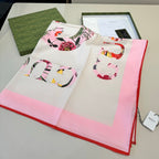Floral Silk Square Scarf