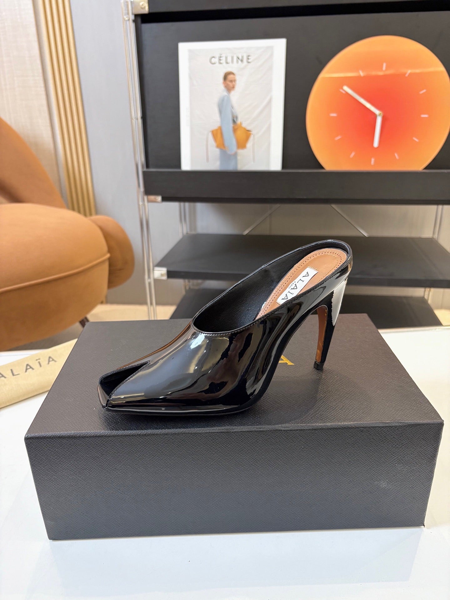 Spring Summer Peep-Toe Metal Heel Pump