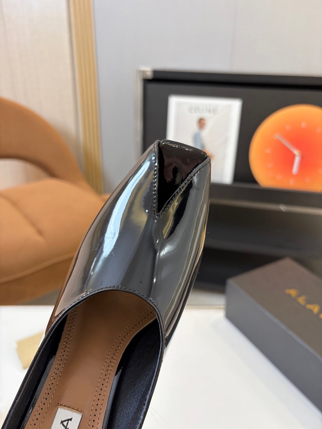 Spring Summer Peep-Toe Metal Heel Pump
