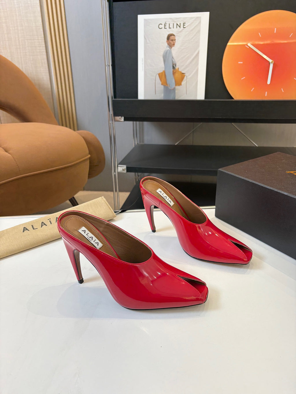 Spring Summer Peep-Toe Metal Heel Pump