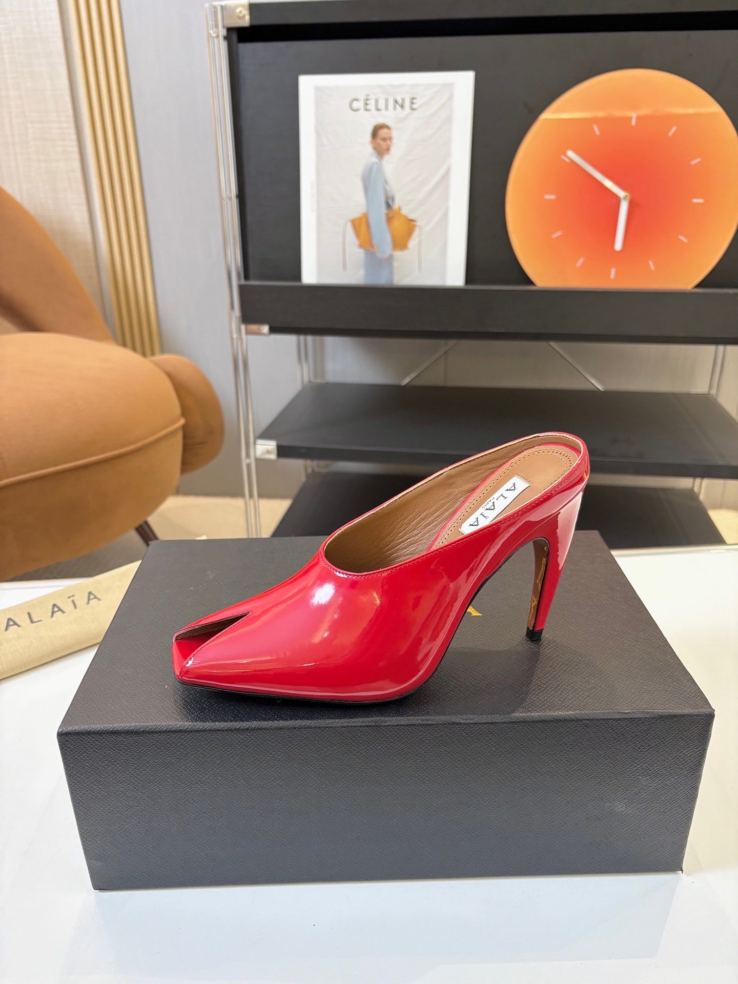 Spring Summer Peep-Toe Metal Heel Pump