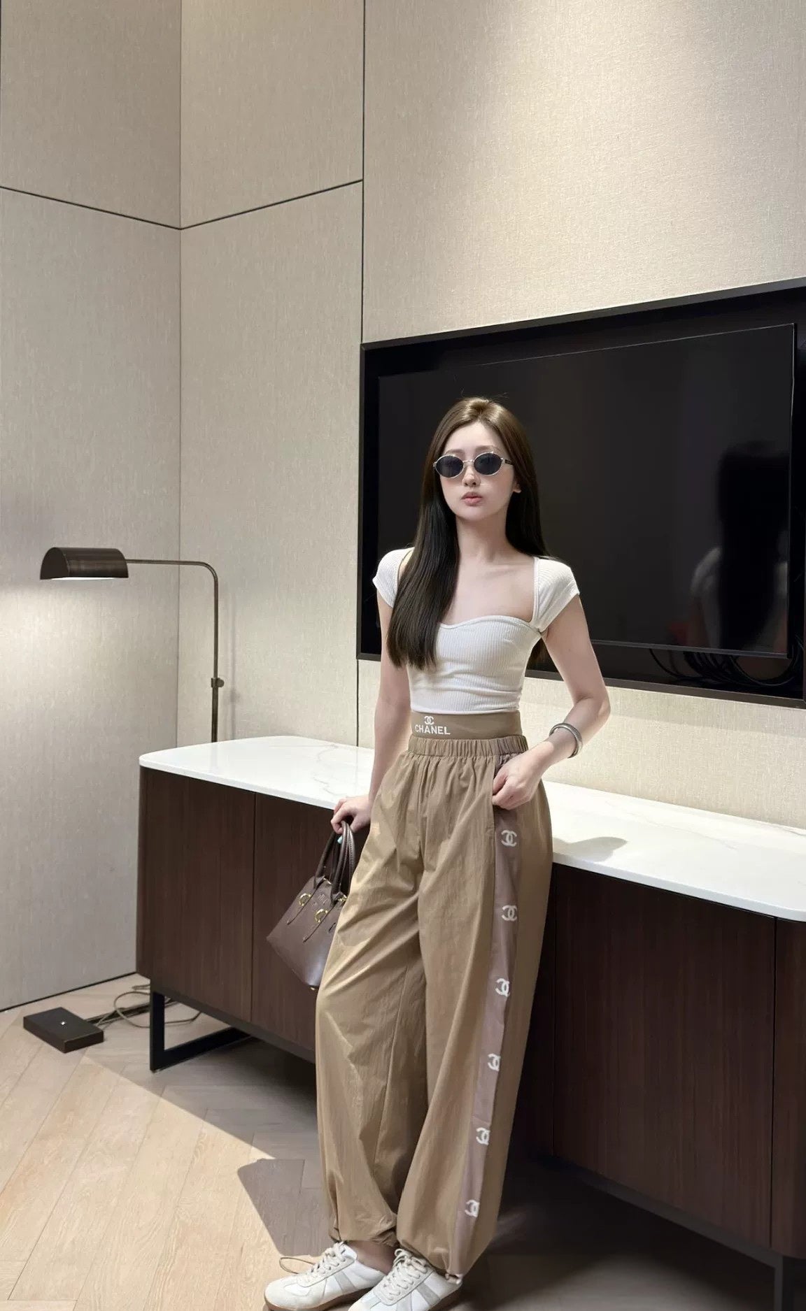 Webbing Trim Trousers