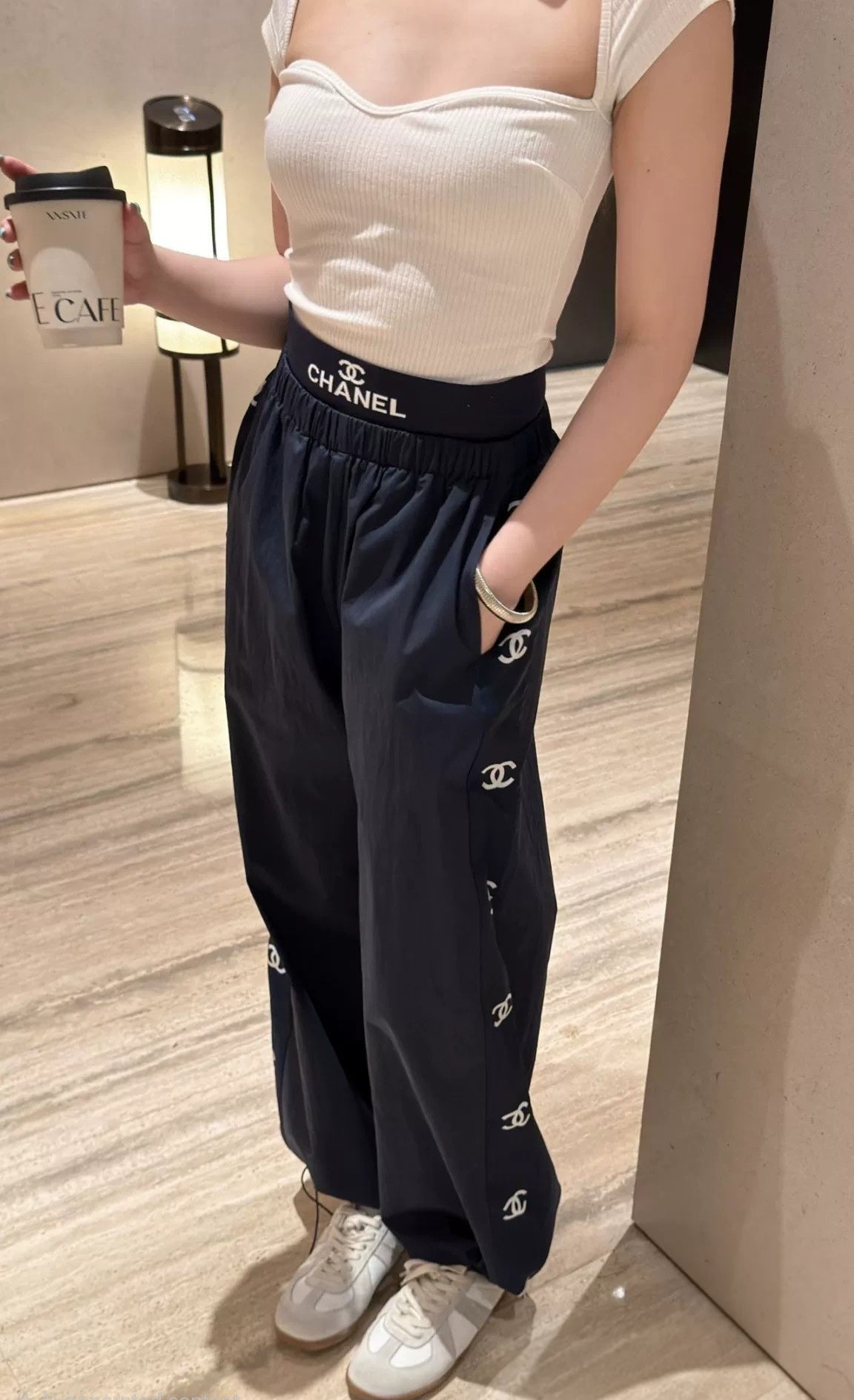 Webbing Trim Trousers