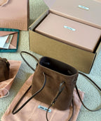 MM Suede Bucket Bag