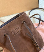 MM Suede Bucket Bag