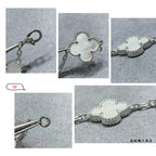 Four-Leaf Clover Stone Bracelet | Premium Quality|
