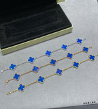Four-Leaf Clover Stone Bracelet | Premium Quality|