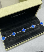 Four-Leaf Clover Stone Bracelet | Premium Quality|