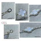 Four-Leaf Clover Stone Bracelet | Premium Quality|