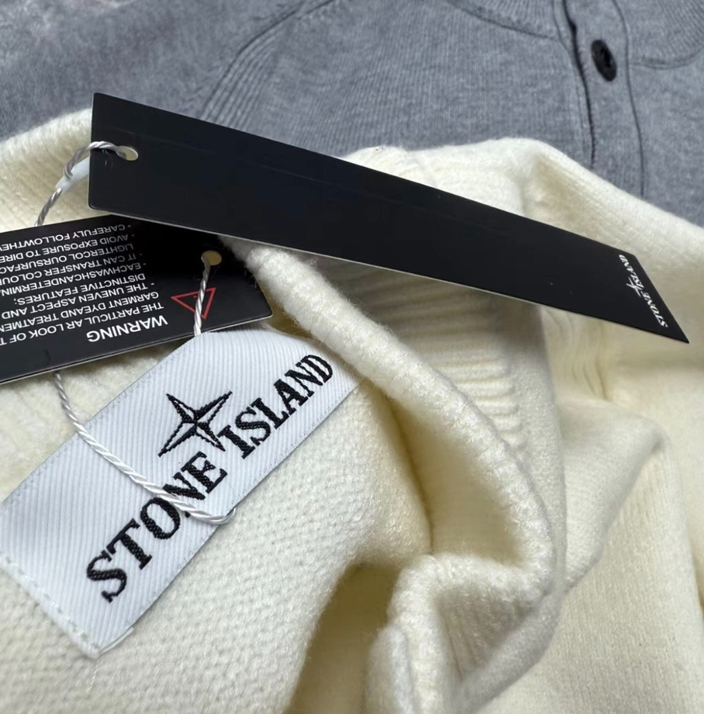 3-Button Knit Pullover Sweater