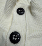3-Button Knit Pullover Sweater