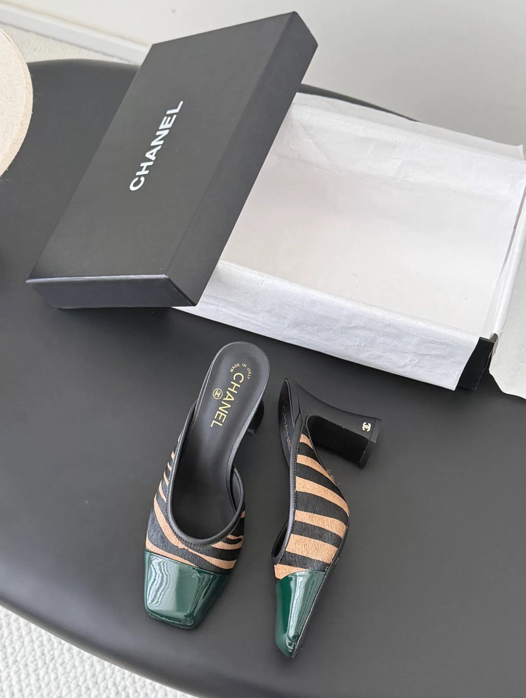 Square-Toe Block Heel Mule