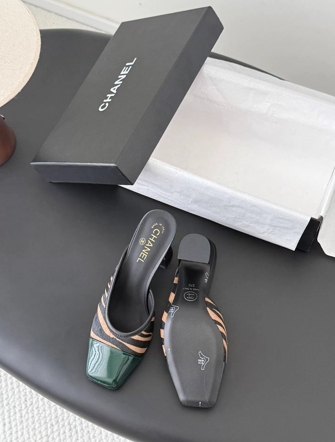 Square-Toe Block Heel Mule