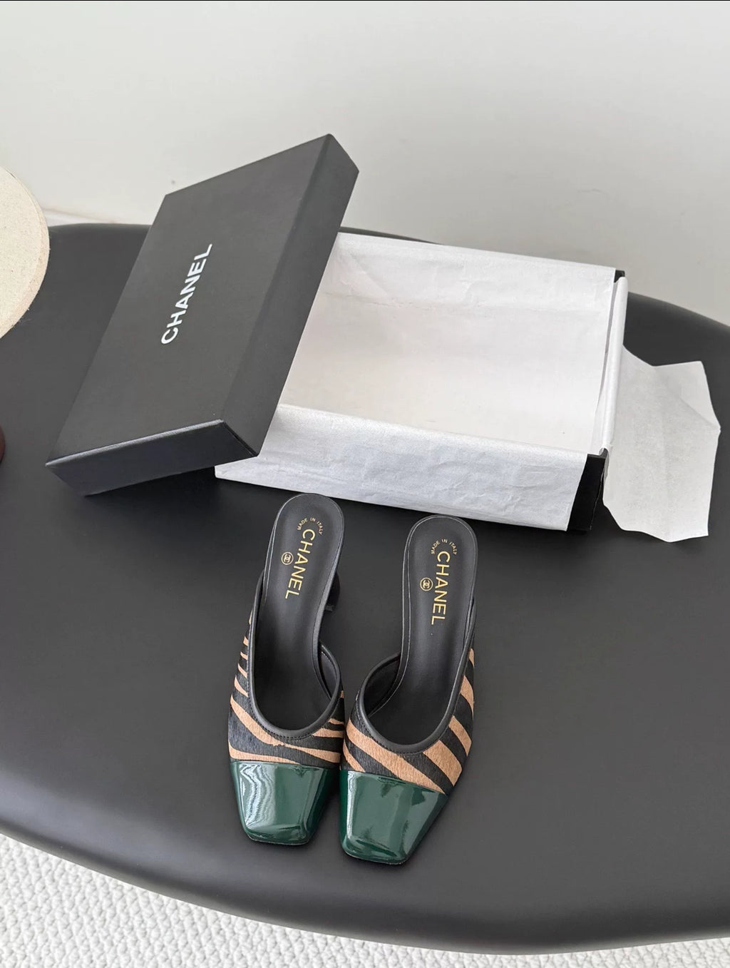 Square-Toe Block Heel Mule