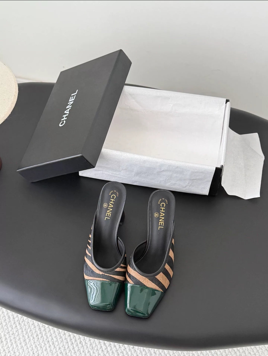Square-Toe Block Heel Mule