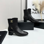 26P AW Metal Logo Ankle Boot