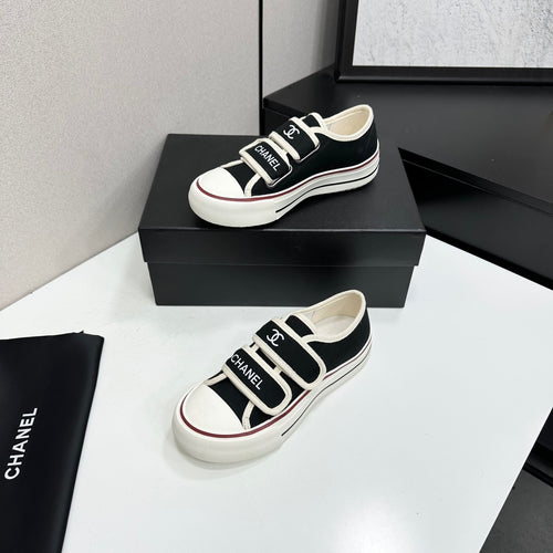 Velcro Platform Canvas Sneaker
