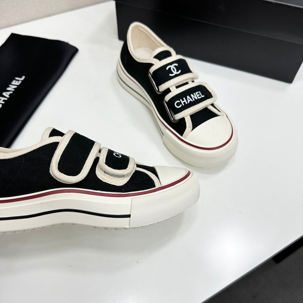 Velcro Platform Canvas Sneaker