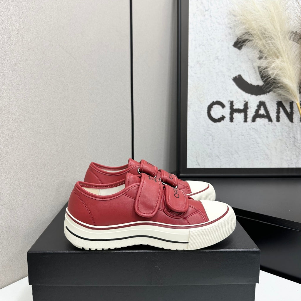 Velcro Platform Canvas Sneaker