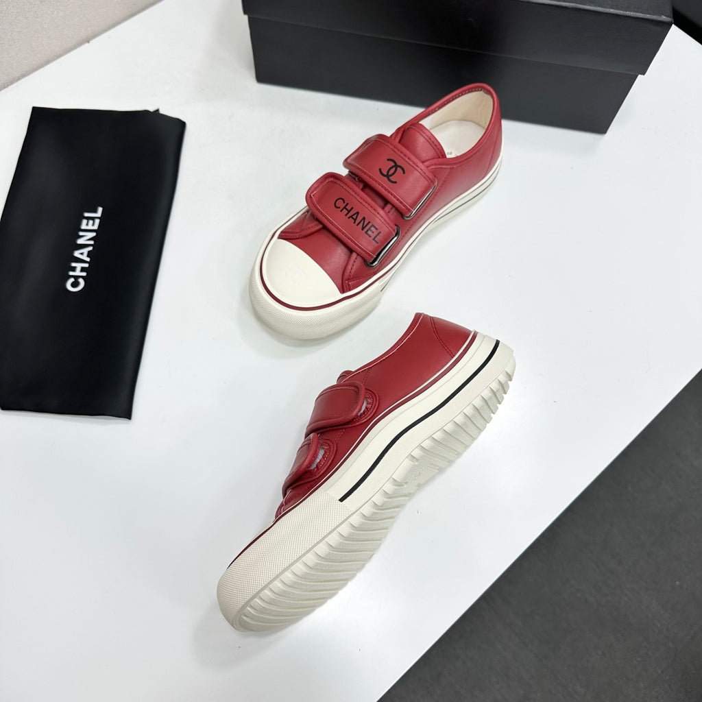 Velcro Platform Canvas Sneaker