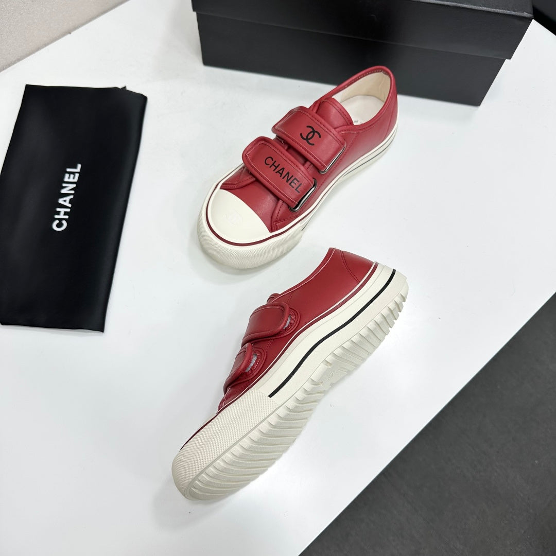 Velcro Platform Canvas Sneaker