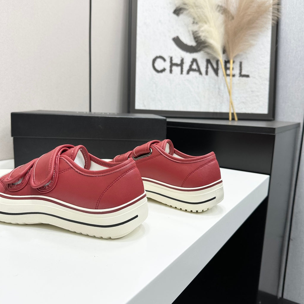 Velcro Platform Canvas Sneaker