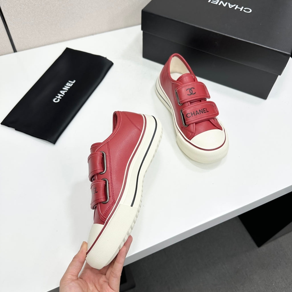 Velcro Platform Canvas Sneaker