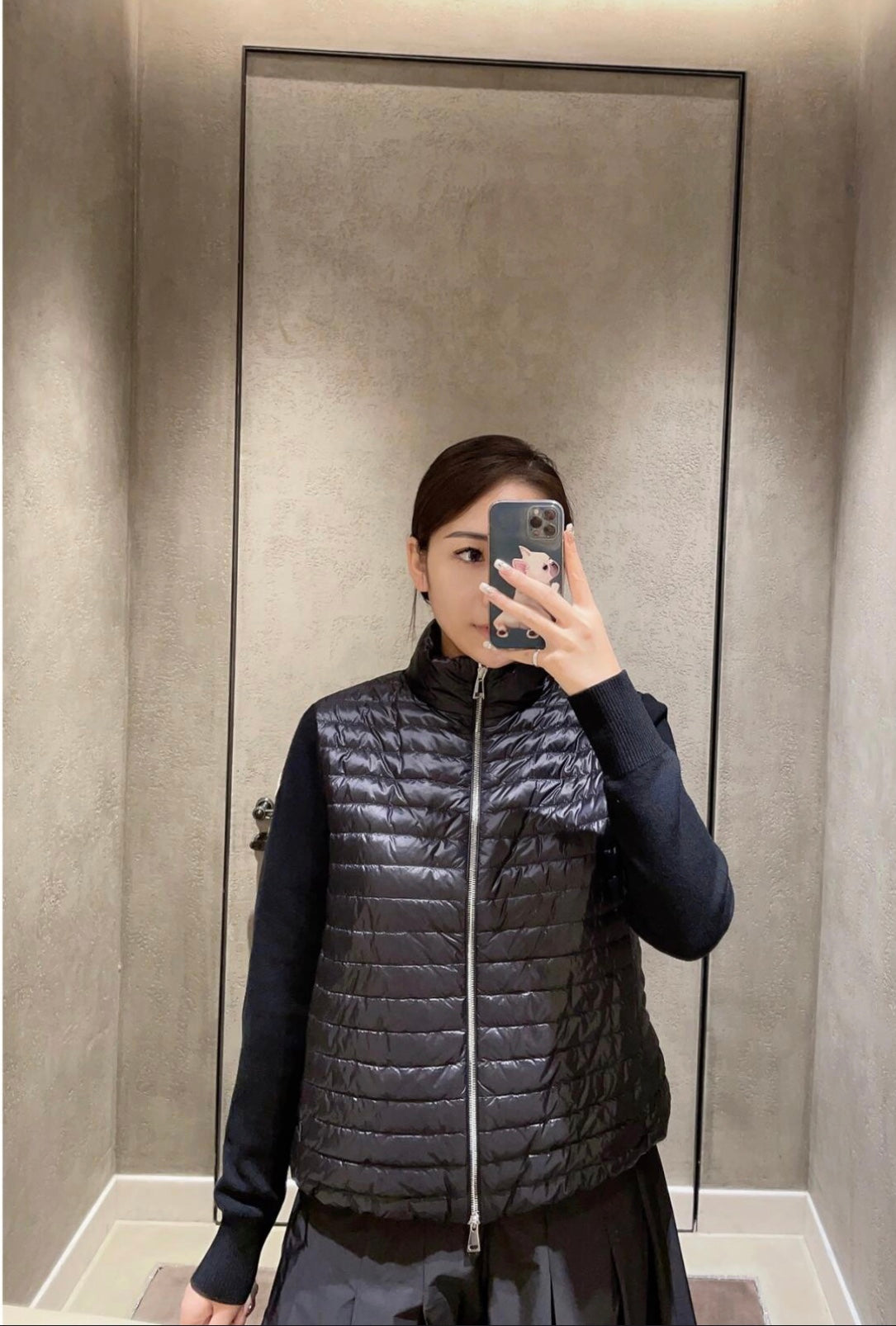 MAGLIA Zip Cardigan Down Jacket