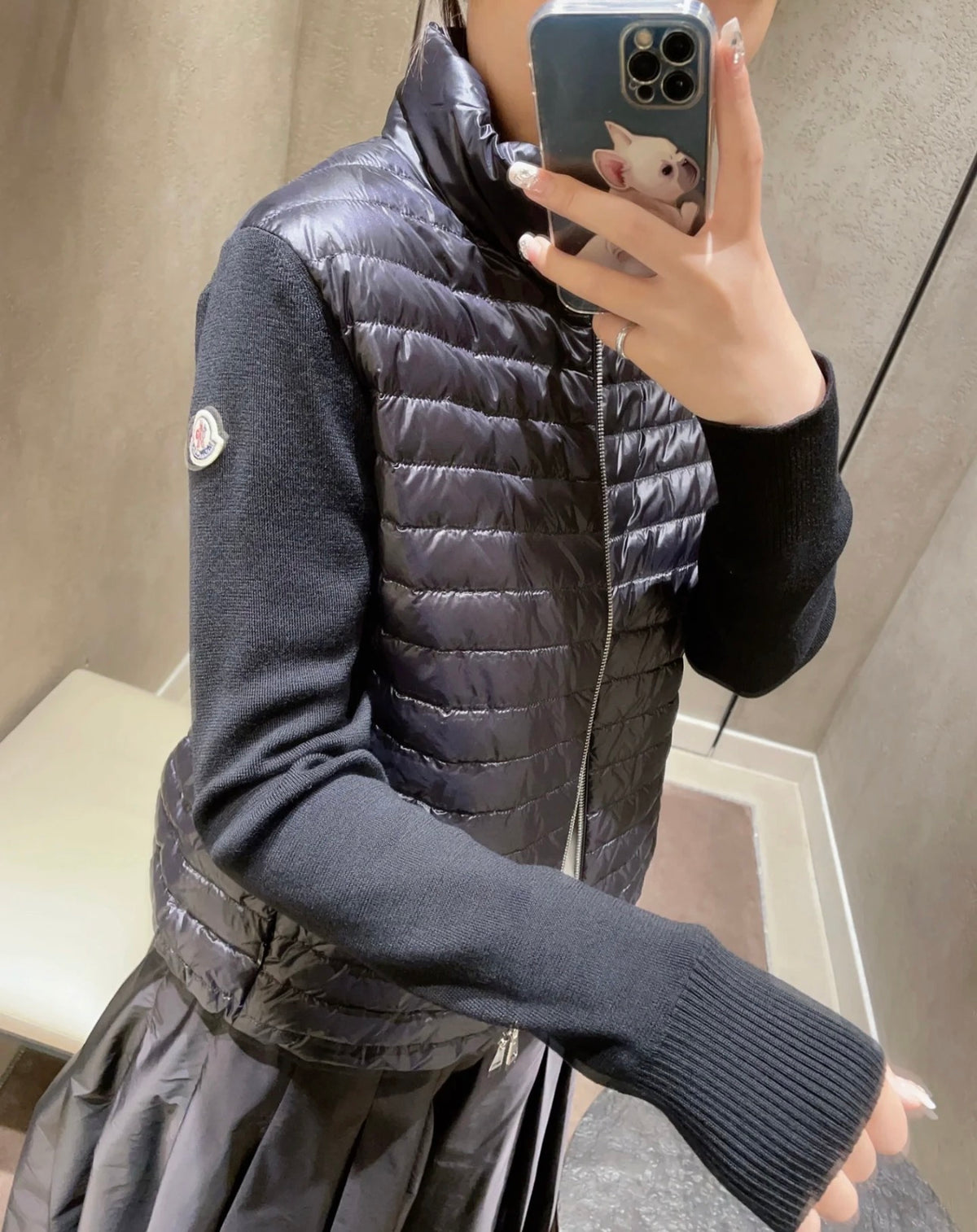 MAGLIA Zip Cardigan Down Jacket