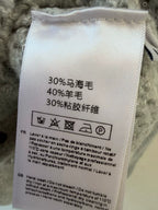 Openwork Knit Stand-Collar Cardigan