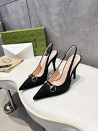 Premium Sheepskin Heeled Shoes | 10 cm Heel