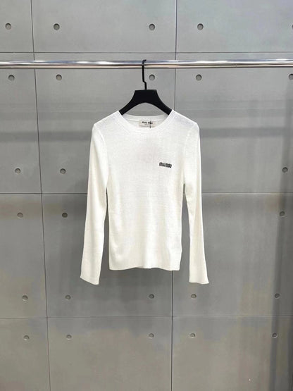 MIUM-Slim-Fit Knitted Sweater