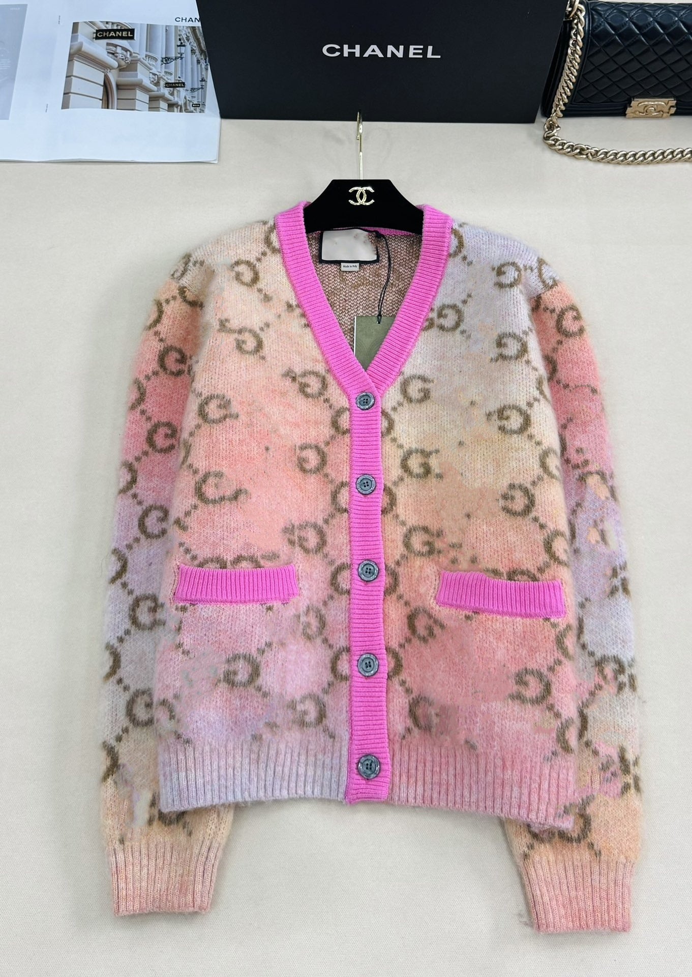 Winter Knit V-Neck Cardigan – Cozy &  Chic