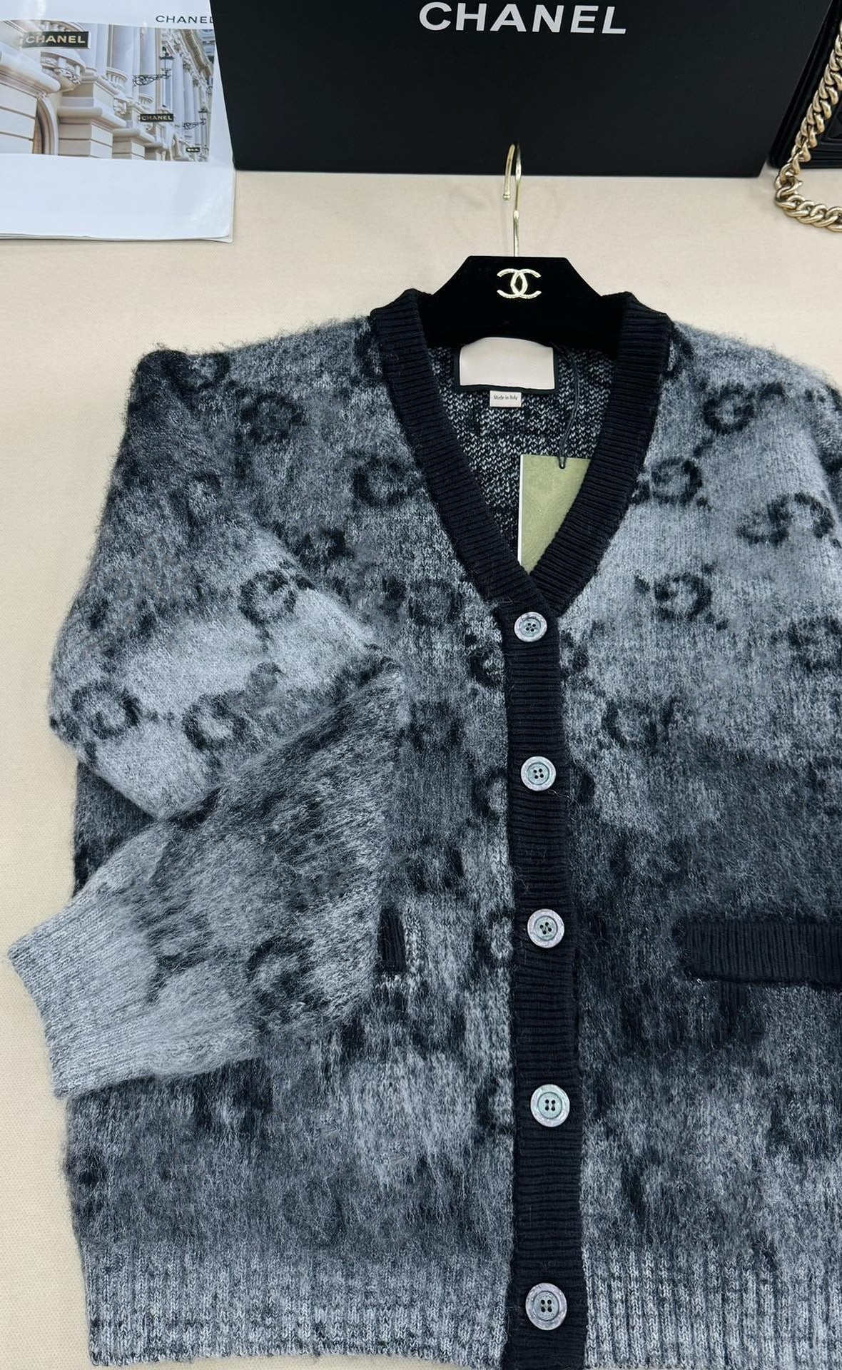 Winter Knit V-Neck Cardigan – Cozy &  Chic