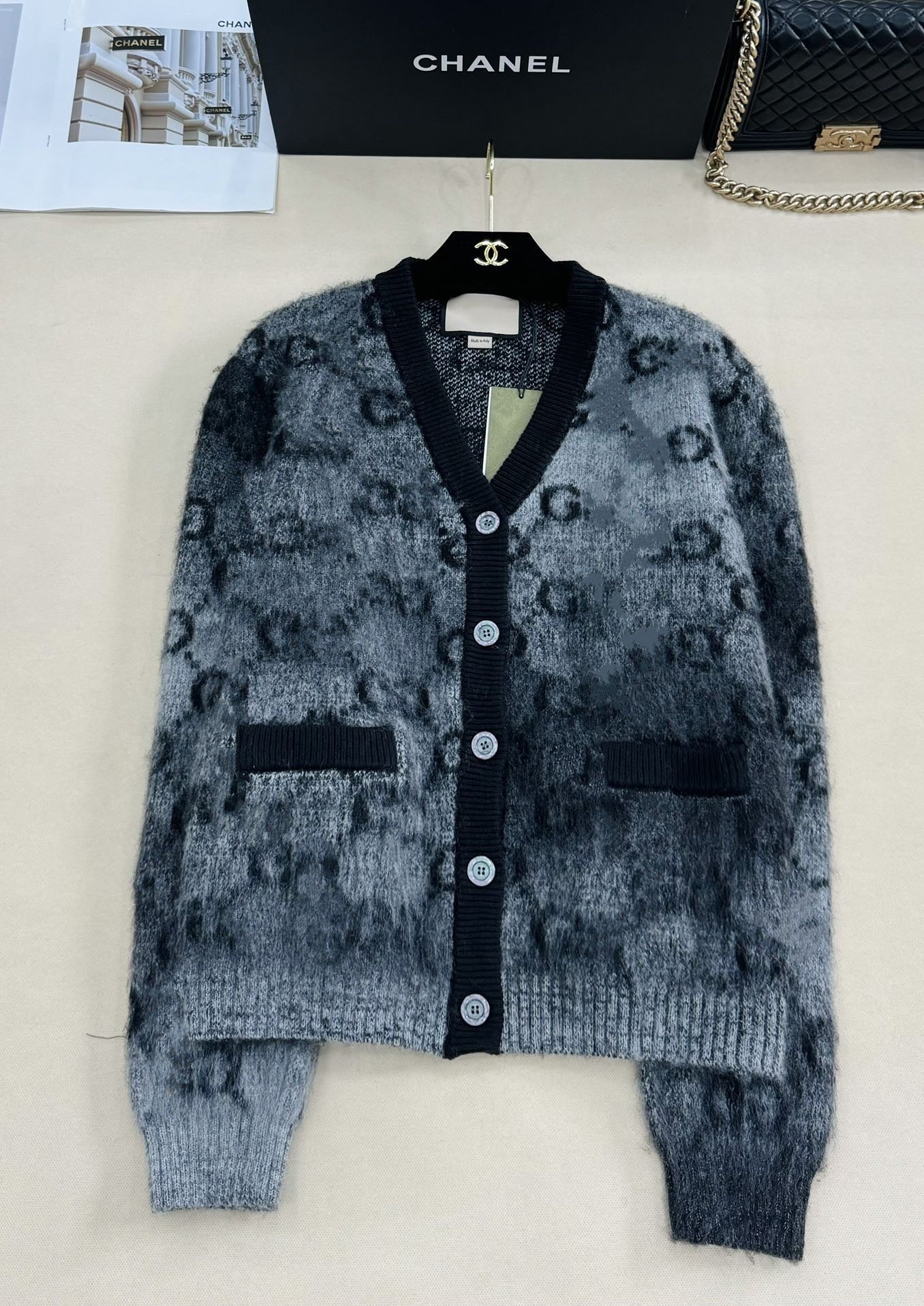 Winter Knit V-Neck Cardigan – Cozy &  Chic