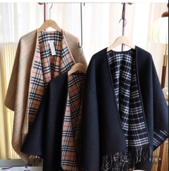 Wool Cashmere Cape