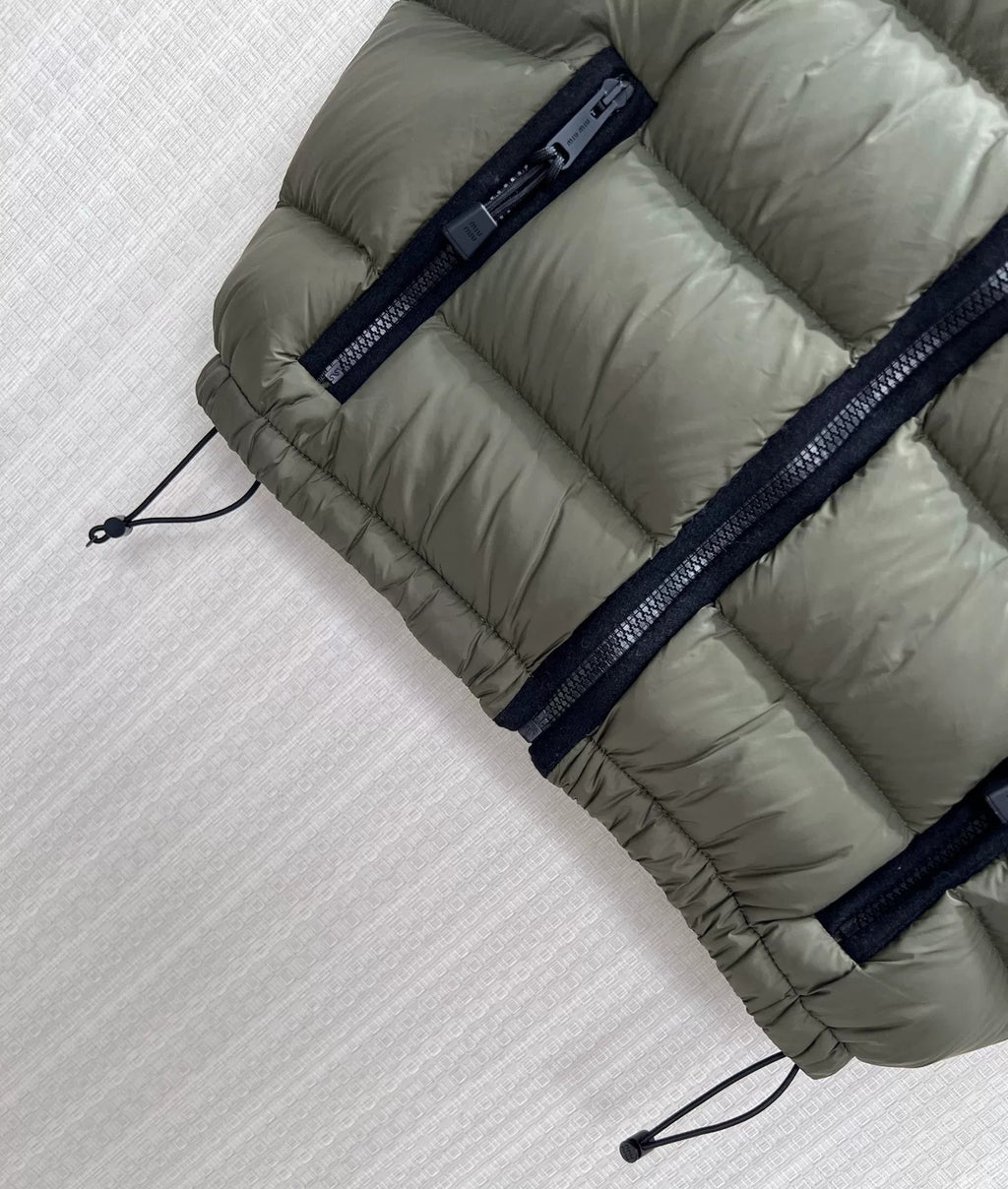 Down Puffer Vest | Army Green
