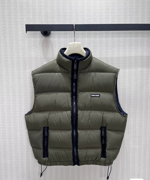 Down Puffer Vest | Army Green