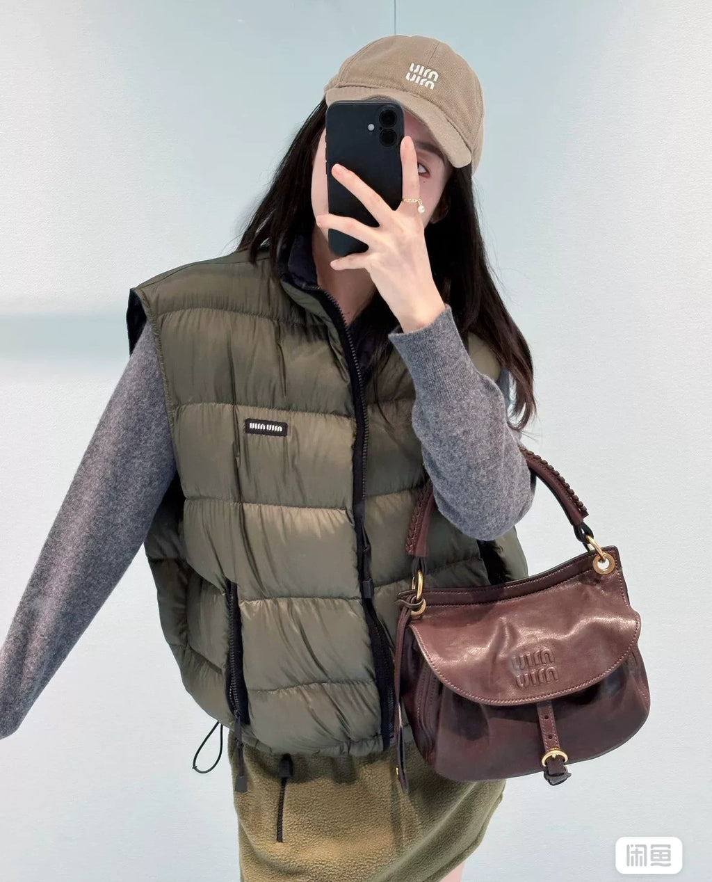 Down Puffer Vest | Army Green