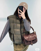 Down Puffer Vest | Army Green