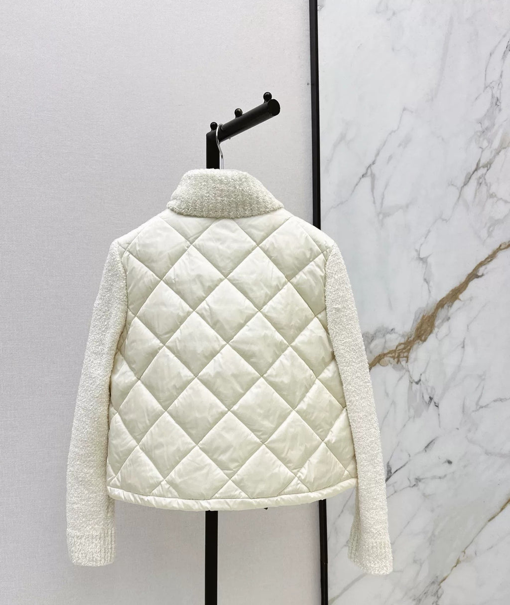 2026 AW Quilted Panel Knit Down Jacket